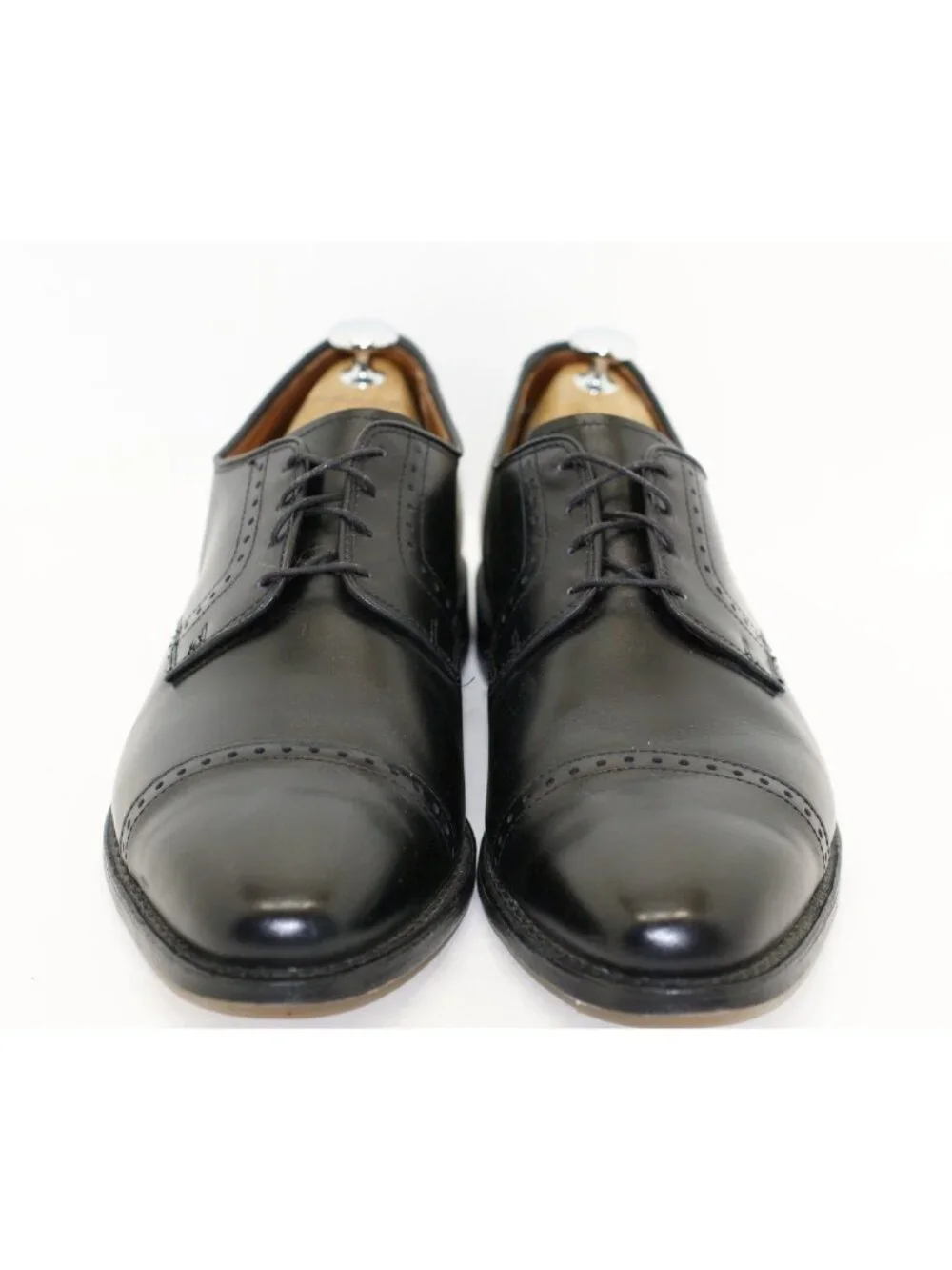 Allen Edmonds 'Clifton' Blucher Black Leather Oxfords Size 11.5 D DD25